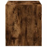  Noćni ormarići staklena vrata 2 kom boja hrasta 35 x 37 x 42 cm | Eponuda.com