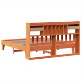  Posteljni okvir brez vzmetnice vošč. rjav 200x200 cm borovina, (21607218) | Shoptok.si