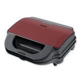  Aparat za sendviče HEIER SM-2H900BKS 900W/2 ploče/28x15cm/bordo | Eponuda.com