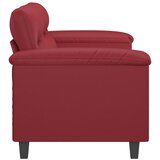  Dvosjed od tkanine crvena boja vina 140 cm umjetne kože | shoptok.hr