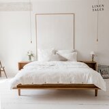 Linen Tales Bela enojna/podaljšana posteljnina iz mešanice lana 155x220 cm – | Shoptok.si