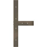  Noge jedilne mize v obliki črke T 2 kosa 80x35x(72-73) cm jeklo, (21828587) | Shoptok.si