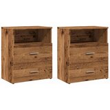  Noćni ormarići 2 kom boja drva 50x32x60 cm konstruirano drvo | shoptok.hr