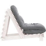  Futon na razvlačenje s madracem bijeli 60x206x11 cm borovina | shoptok.hr