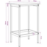  stolica Crni hrast 40 x 32 x 64 cm Konstruirano drvo | shoptok.hr