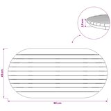  Gornji dio stola 90 x 45 x 3,5 cm Ovalni Čvrsto teak drvo Slike