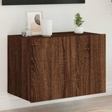 vidaXL Stenska TV omarica z LED lučkami rjavi hrast 60x35x41 cm Cene