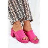 Boto Women's Heeled And Platform Slippers Fuchsia Omeisa | Shoptok.si