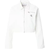 Calvin Klein Jeans Prijelazna jakna crna / bijeli traper