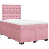 Box spring krevet s madracem ružičasti 120 x 200 cm baršunasti | shoptok.hr