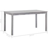  7-dijelni vrtni blagovaonski set od bagremovog drva sivi | Eponuda.com