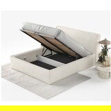 Maison de Rêve Krem tapecirani bračni krevet s prostorom za odlaganje s podnicom 180x200 cm Lounge L – | shoptok.hr