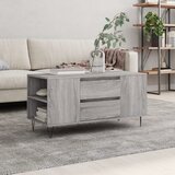  Stolić za kavu boja hrasta 102x44,5x50 cm od konstruiranog drva Siva Cijene
