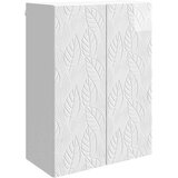 vidaXL Ormar za montažu na zid 66 x 34 5 x 90 cm Konstruirano drvo - Bijela visokog sjaja 66 x 34 5 x 90 cm | shoptok.hr