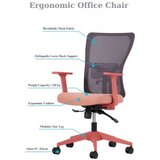 Hanah home Set 2 kancelarijske stolice Lumbar 108 Salmon | ePonuda.com