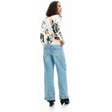 Desigual Pulover morsko plava / žuta / narančasta / bijela | shoptok.hr