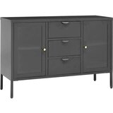 vidaXL Komoda antracit 105 x 35 x 70 cm od čelika i stakla | shoptok.hr