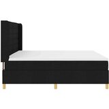  Boxspring - Krevet s oprugama s madracem Crna 200 x 200 cm tkanina | shoptok.hr