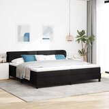  s opruga kutije s uzglavljem Crna 200 x 200 cm Baršun | shoptok.hr