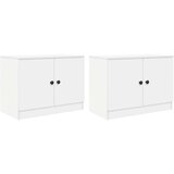  Posteljna omarica s shranjevanjem 2 pcs Bela 66 x 35 x 48 cm, (5000247448) Slike