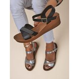 Resti Royal Fashion Women's Rhinestone Wedge Sandals Allona | Shoptok.si