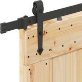 vidaXL Drsna vrata s kompletom vodil 85x210 cm trdna borovina | Shoptok.si