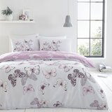 Catherine Lansfield Ružičasta/svijetlo siva posteljina za bračni krevet/za produženi krevet 230x220 cm Scatter Butterfly – | shoptok.hr