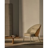 Kave Home Bež fotelj iz umetnega usnja Eamy – | Shoptok.si