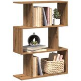 vidaXL Pregrada / regal za knjige 3 razina hrast 70x24x97 cm drveni | shoptok.hr