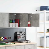 vidaXL Garažne stenske omare 2 kosa betonsko siv inženirski les, (22047557) | Shoptok.si