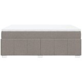  Krevet s oprugama i madracem smeđesivi 140 x 190 cm od tkanine | shoptok.hr