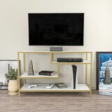 HANAH HOME robbins - gold, white goldwhite tv stand cene