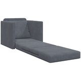 SOFA na podu Single Convertible Velur 74x77x81 cm Tamno siva | shoptok.hr