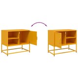 vidaXL TV ormarić boja senfa 68x39x60,5 cm čelični | shoptok.hr