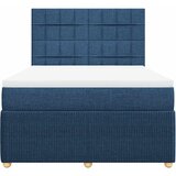  Krevet s oprugama i madracem plavi 140x200 cm od tkanine | shoptok.hr