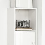 SoBuy visoka knjižna omara v beli barvi v skandinavskem slogu, (20815097) | Shoptok.si