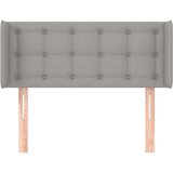  Vzglavje z ušesi svetlo sivo 93x16x78/88 cm blago, (20737768) | Shoptok.si