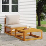 Maison Chic Seti vrtnega pohištva - Vrtna garnitura - Vrtni pohištvo set 2-delna z blazinami trden akacijev les, (21820673) | Shoptok.si
