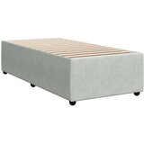 Box spring krevet s madracem svjetlosivi 90x190 cm baršunasti | shoptok.hr