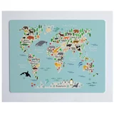 Little Nice Things namizna podloga World map, 55 x 35 cm
