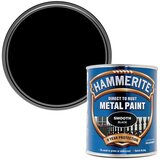 HAMMERITE Boja za metal Smooth sjaj crna, lak, 0,75 l | shoptok.hr