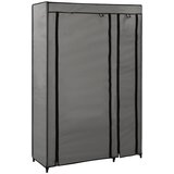 vidaXL zložljiva garderobna omara blago 110x45x175 cm siva Cene