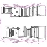  11-dijelni set kuhinjskih elemenata "Lucca" izrađeno drvo | shoptok.hr