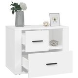 Noćni ormarić bijeli 60 x 36 x 45 cm od konstruiranog drva | shoptok.hr