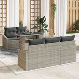  Vrtni sofa set Set od 6 Bež Poli ratan Vrtni sofa set Cijene