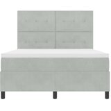  s opruga kutije Svijetlo siva 160 x 200 cm Baršun | shoptok.hr