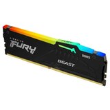 Kingston Memorija 16GB/DIMM/DDR5/5200MHz/CL40/FURY Beast RGB XMP | ePonuda.com