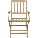 Zložljivi vrtni stoli 6 kosov 54,5x58x90 cm trdna akacija | Shoptok.si