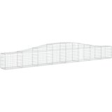  Lučne gabionske košare 4 kom 400x30x40/60 cm pocinčano željezo | shoptok.hr