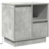 vidaXL Noćni ormarić s LED-om Betonski sivi 50x34 5x50 cm | shoptok.hr